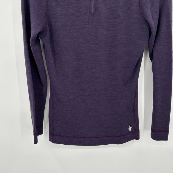 SMARTWOOL *Flawed* Women's Purple 100% Merino Wool Light Pullover Top Medium - Picture 4 of 9